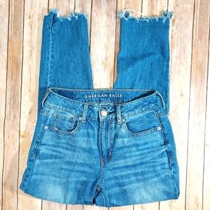 American Eagle Hi-rise Tomgirl jeans 0